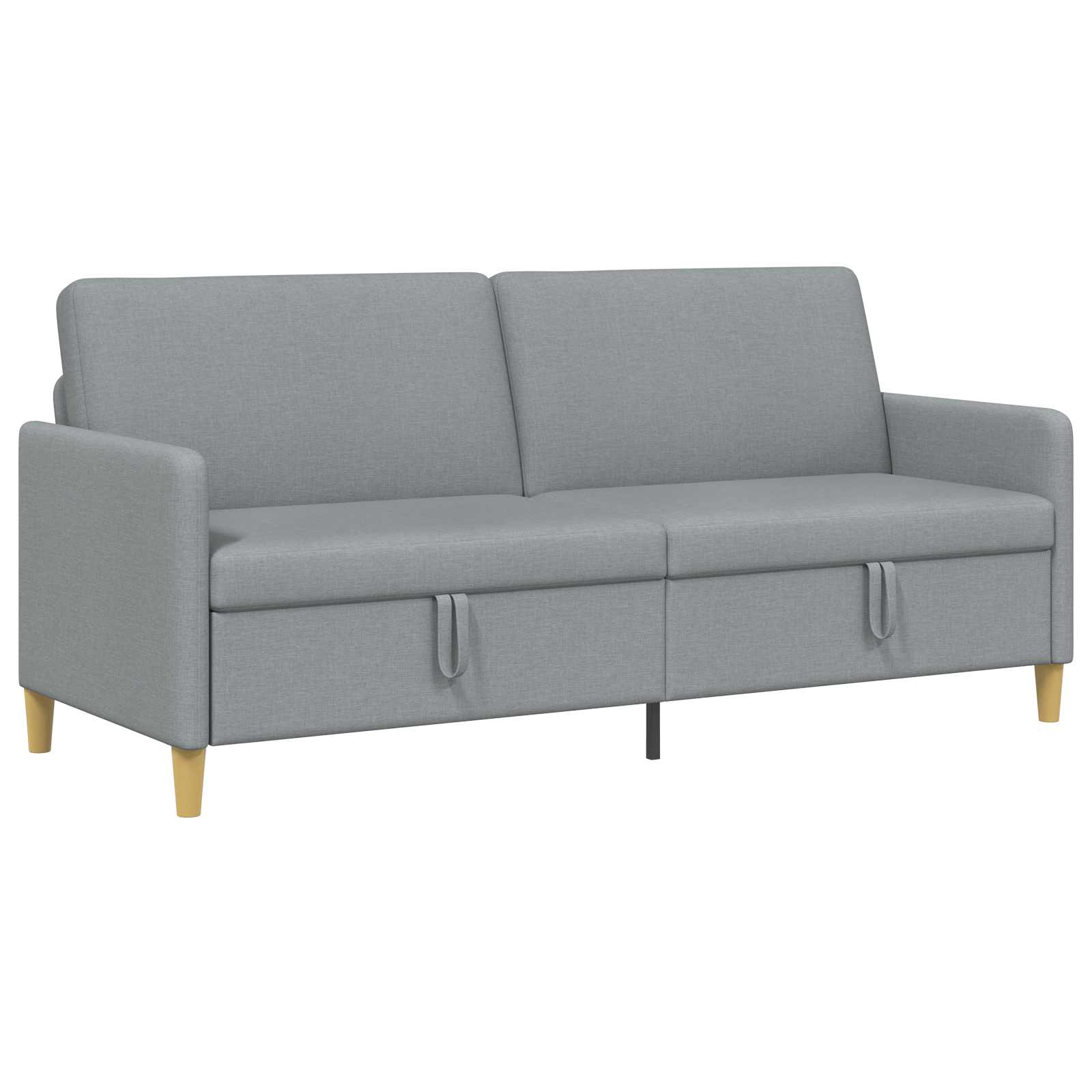 Sofa s pohranom Svjetlosiva 192 x 78 x 87 cm Poliester