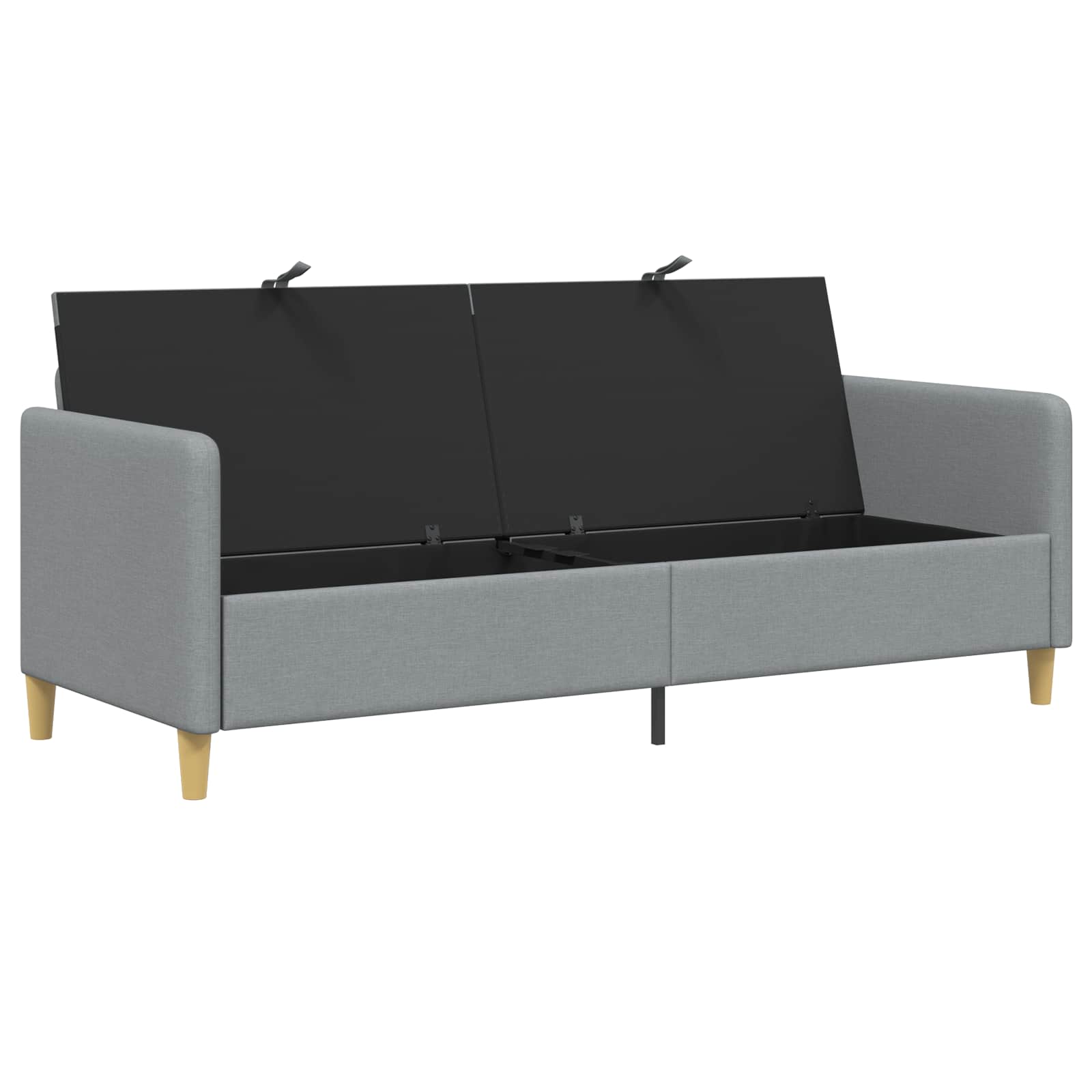 Sofa s pohranom Svjetlosiva 192 x 78 x 87 cm Poliester