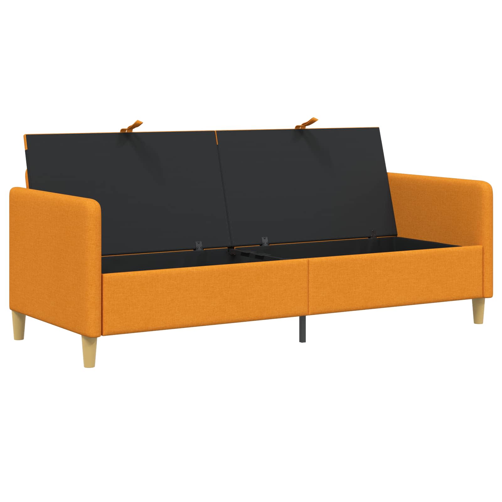 Sofa s pohranom Tamno žuta 192 x 78 x 87 cm Poliester