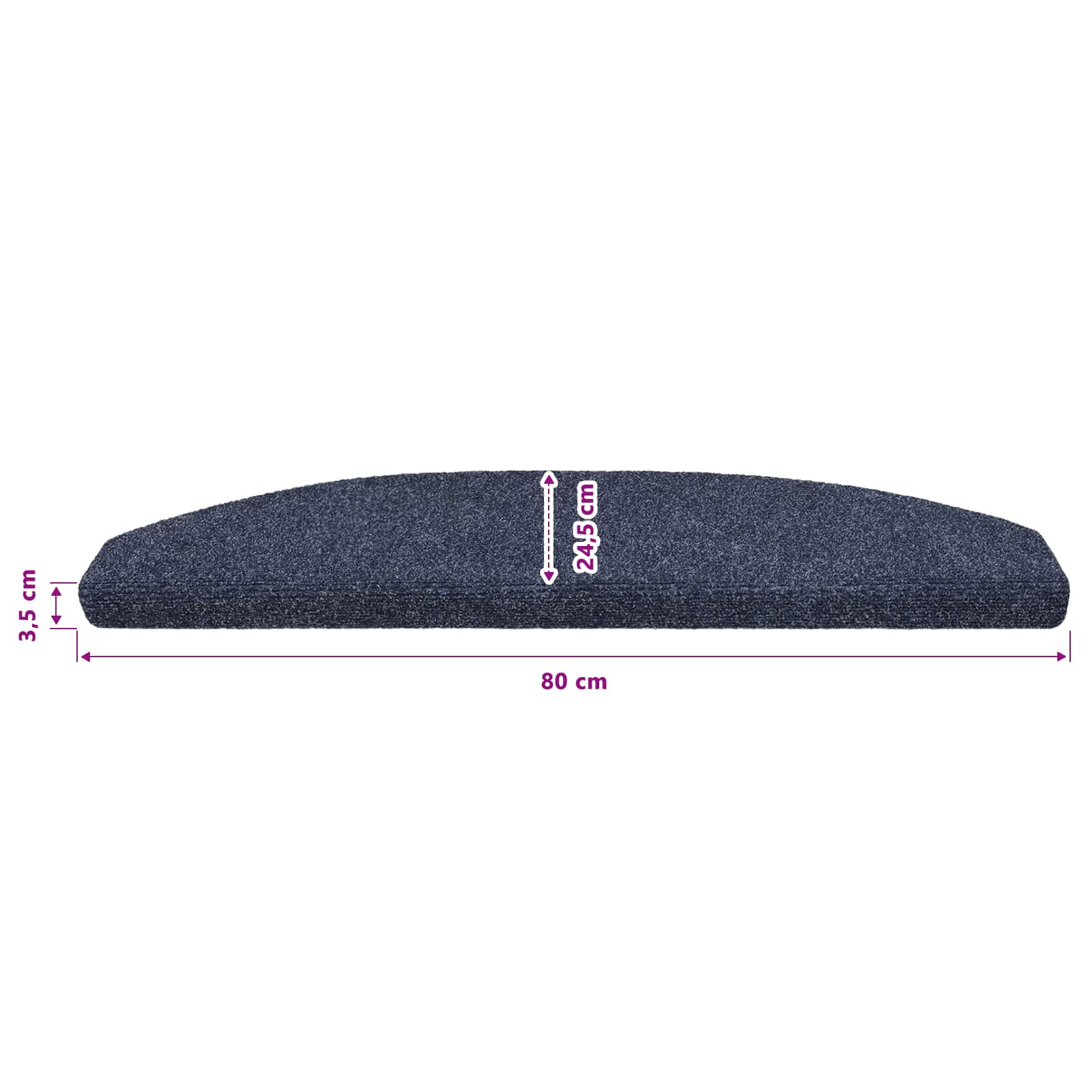 Samoljepljivi stepenasti ulošci 15 pcs Plava 80 x 24,5 x 3,5 cm