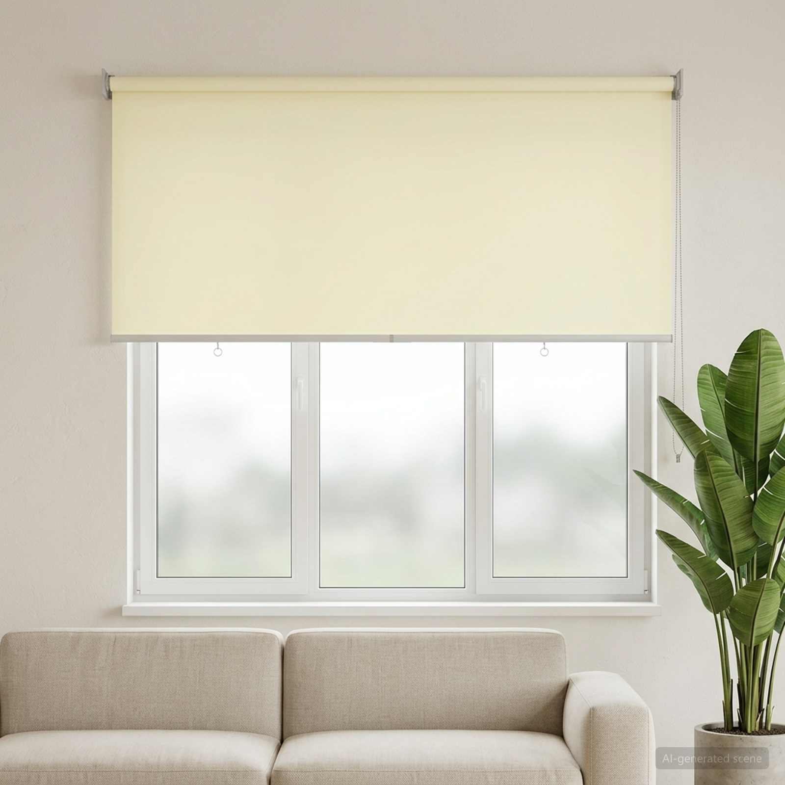 Roleta zaštita od UV zračenja Krem 140 x 140 cm Poliester