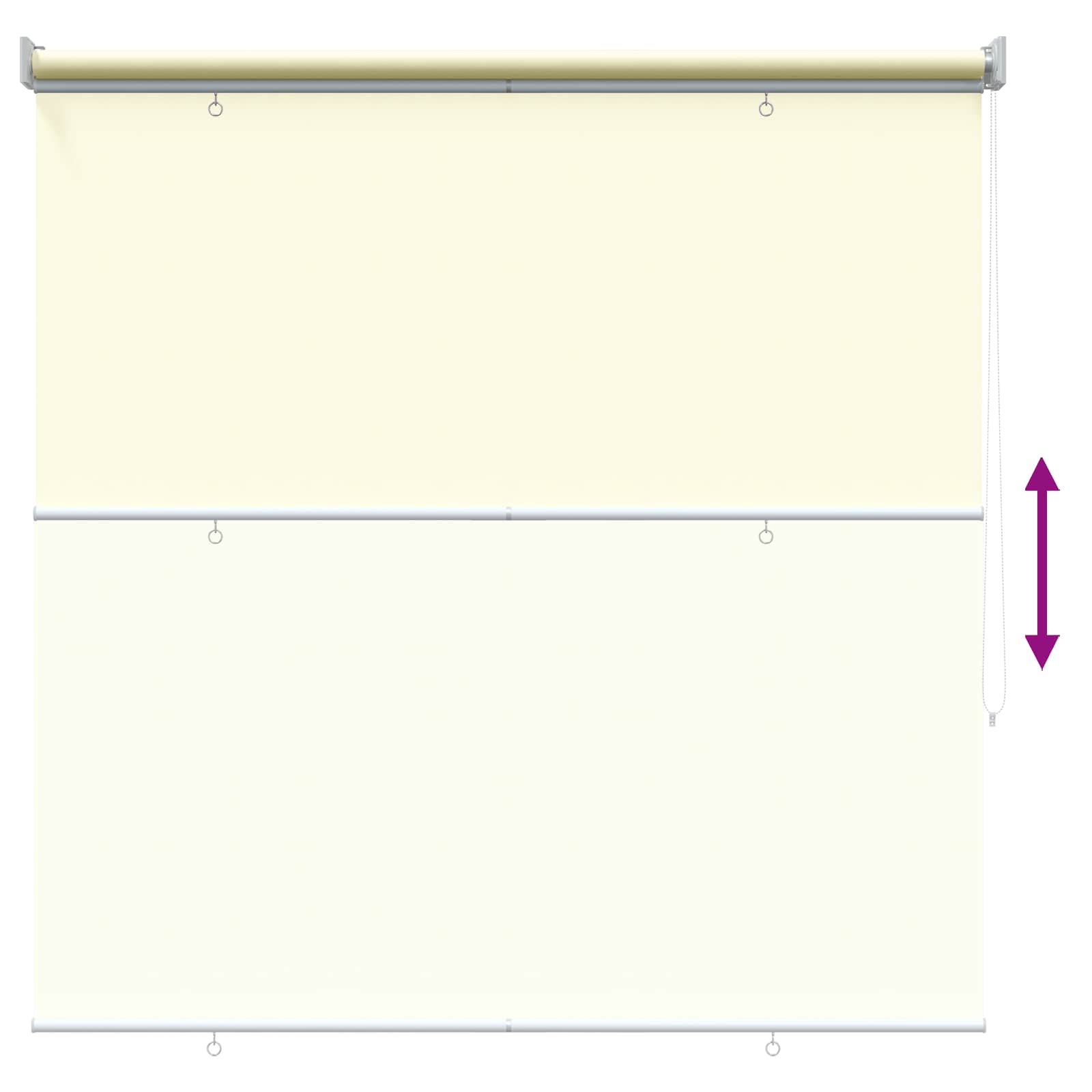 Roleta zaštita od UV zračenja Krem 140 x 140 cm Poliester