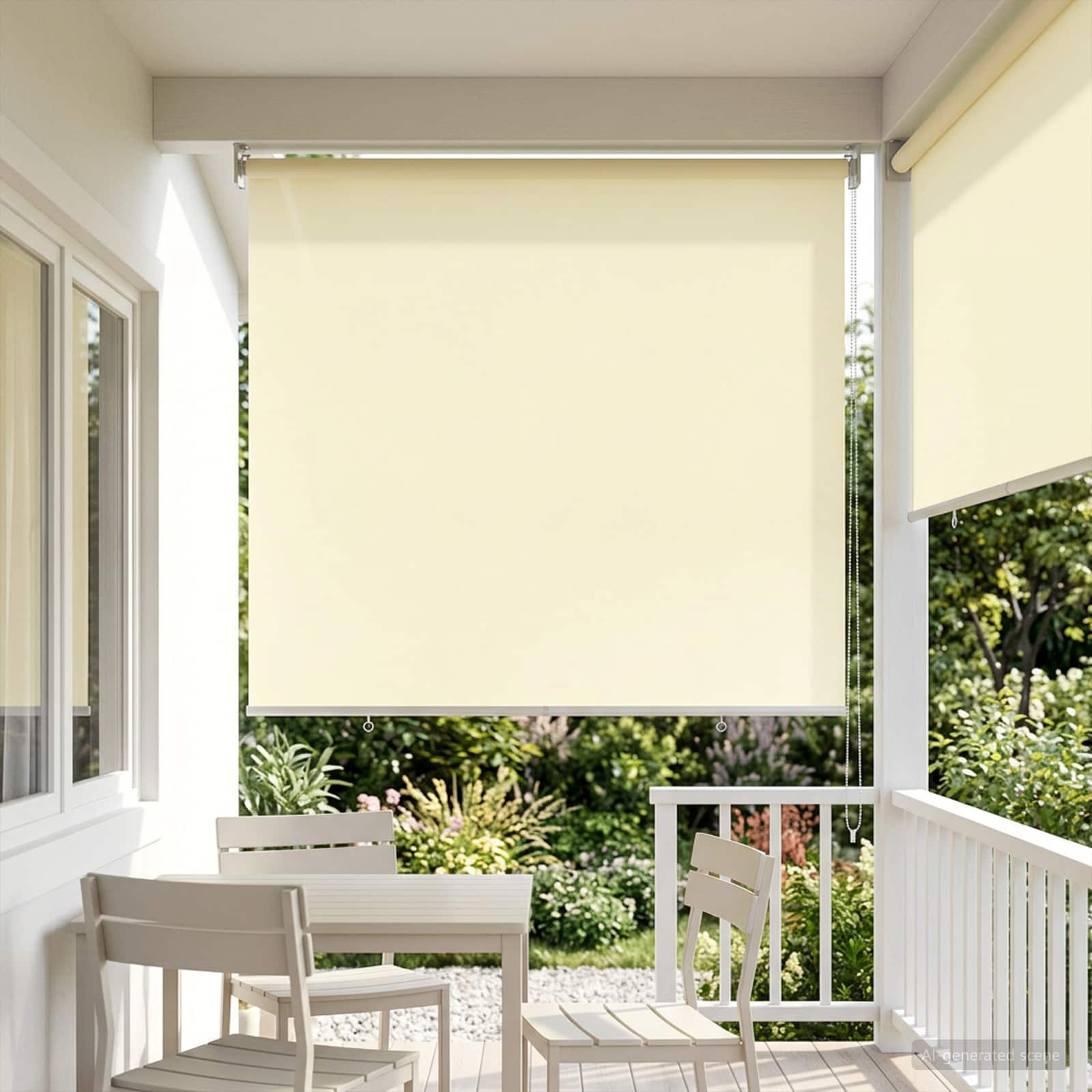 Rolo zavjesa za vanjsku uporabu s UV zaštitom Krem 100 x 230 cm