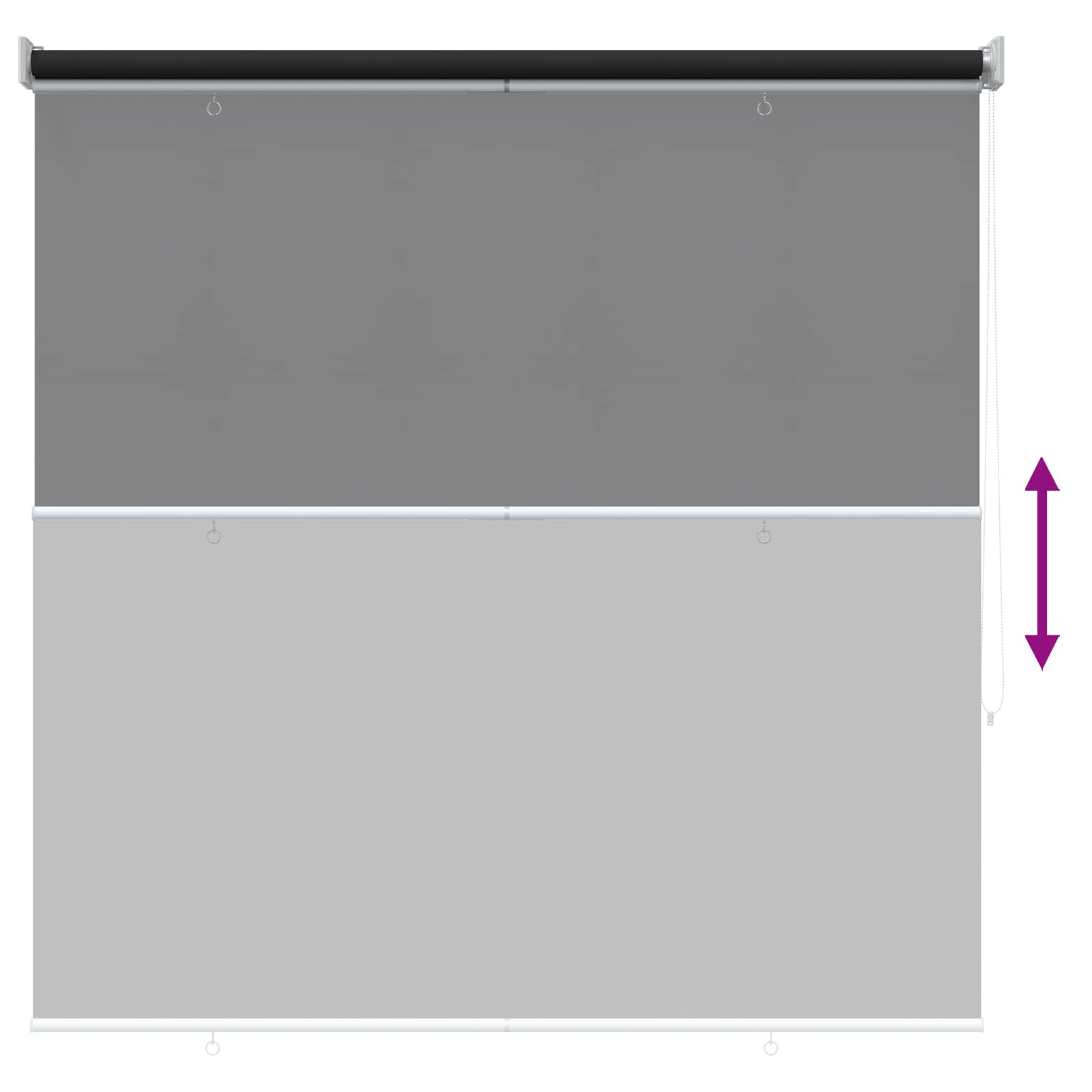 Roleta zaštita od UV zračenja Antracit 120 x 140 cm Poliester