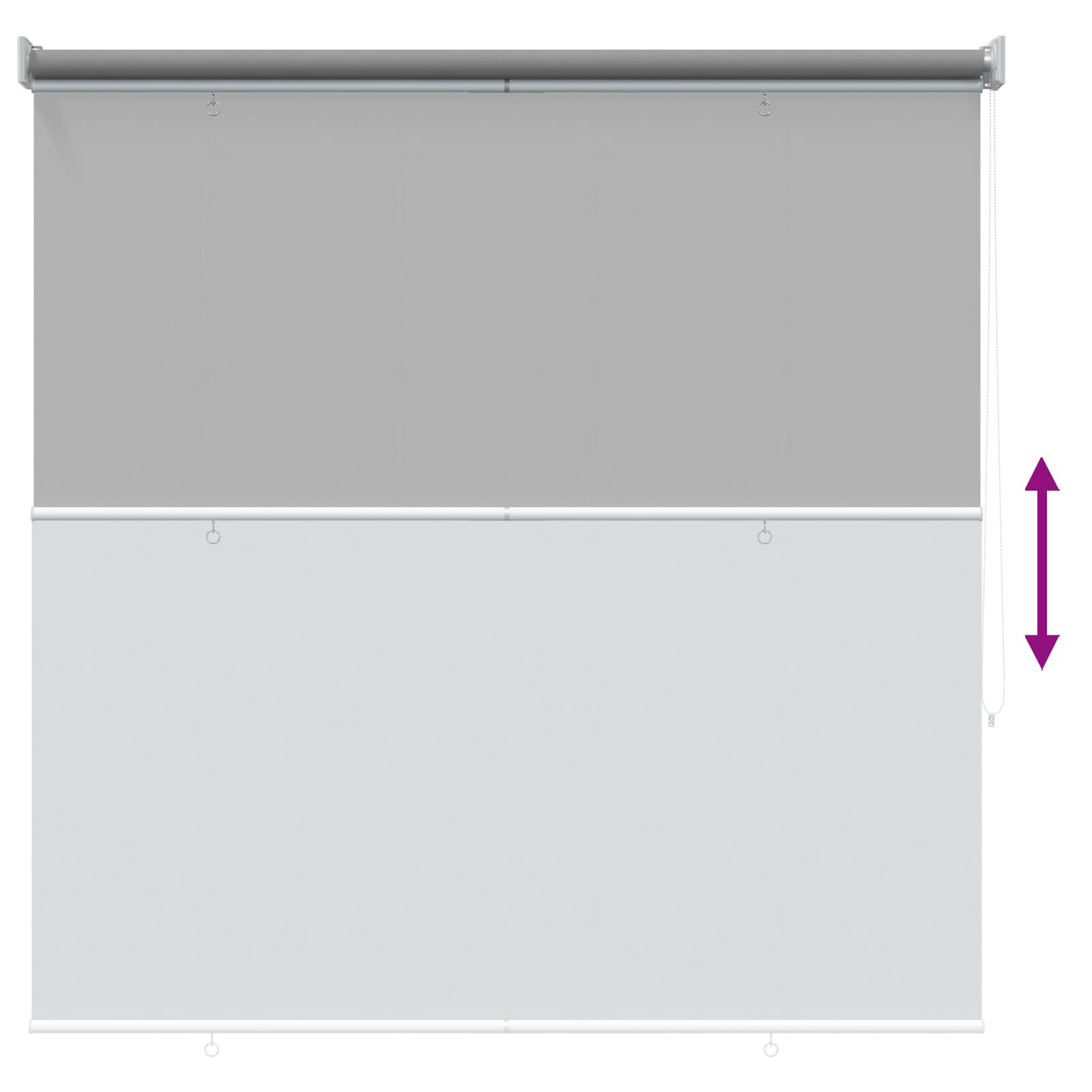 Roleta zaštita od UV zračenja Svjetlosiva 100 x 230 cm