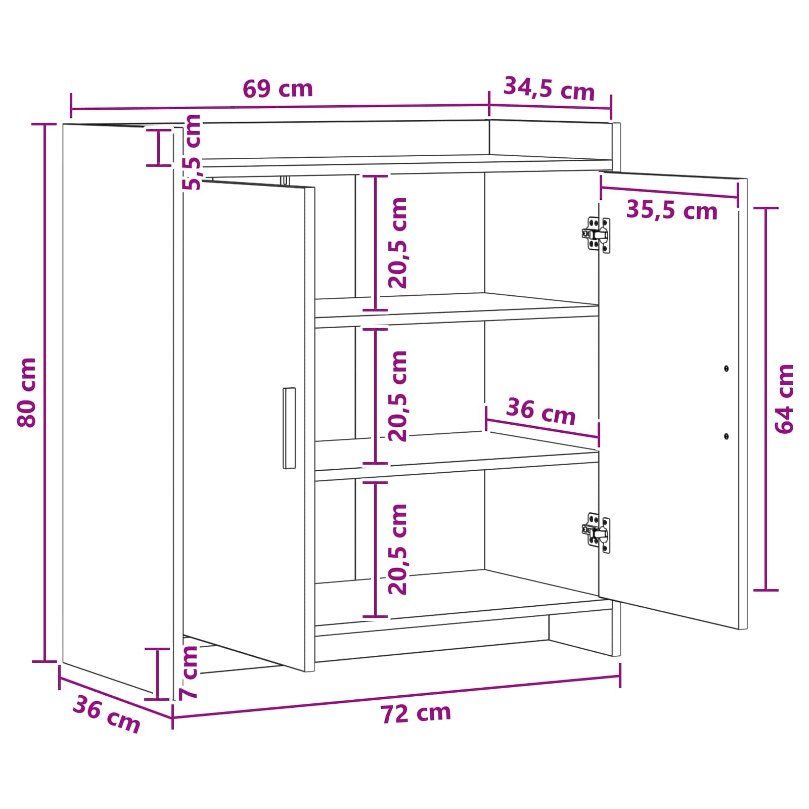 Kreveta Staro drvo 72 x 36 x 80 cm Konstruirano drvo