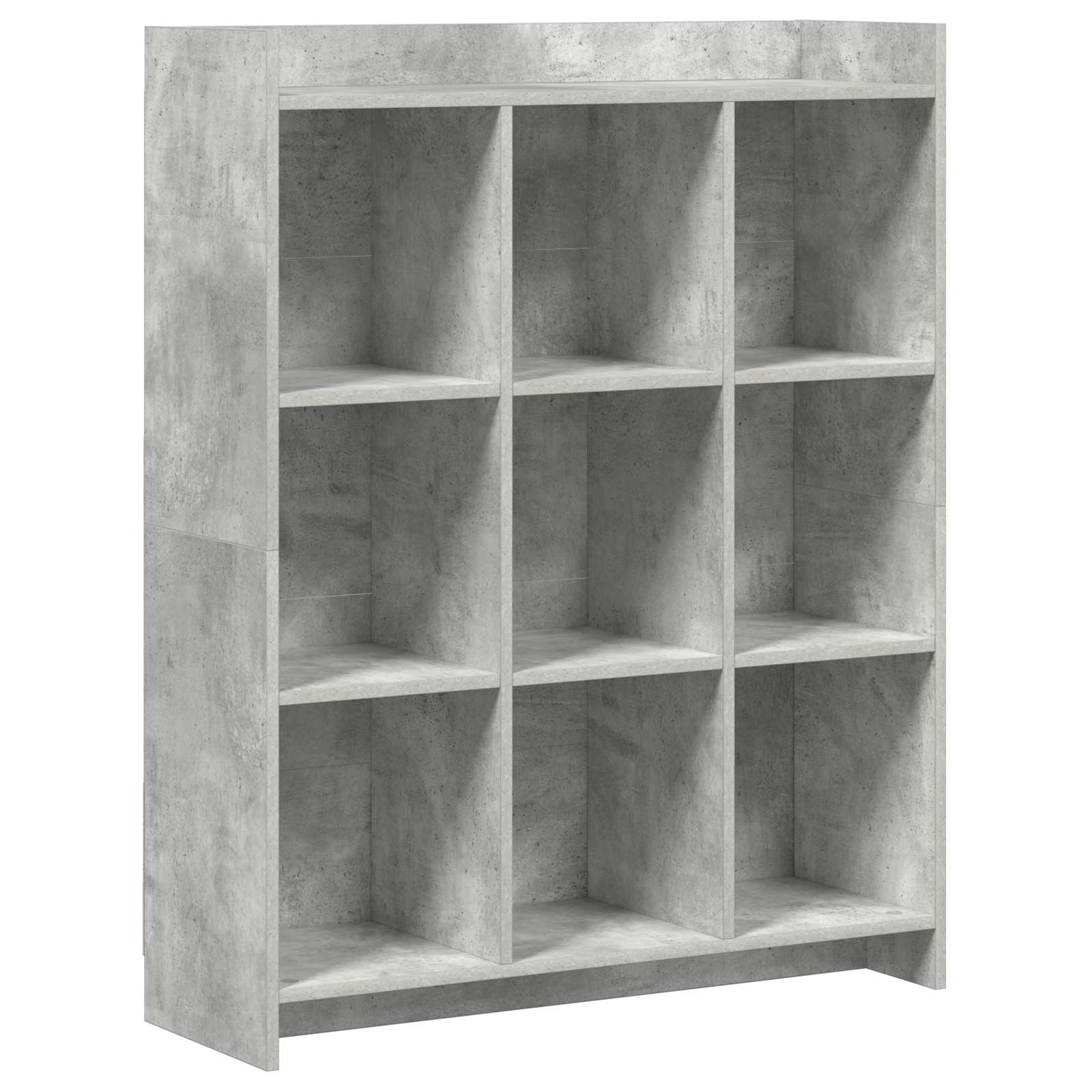 Police za knjige Betonska siva 87,5 x 30 x 111 cm