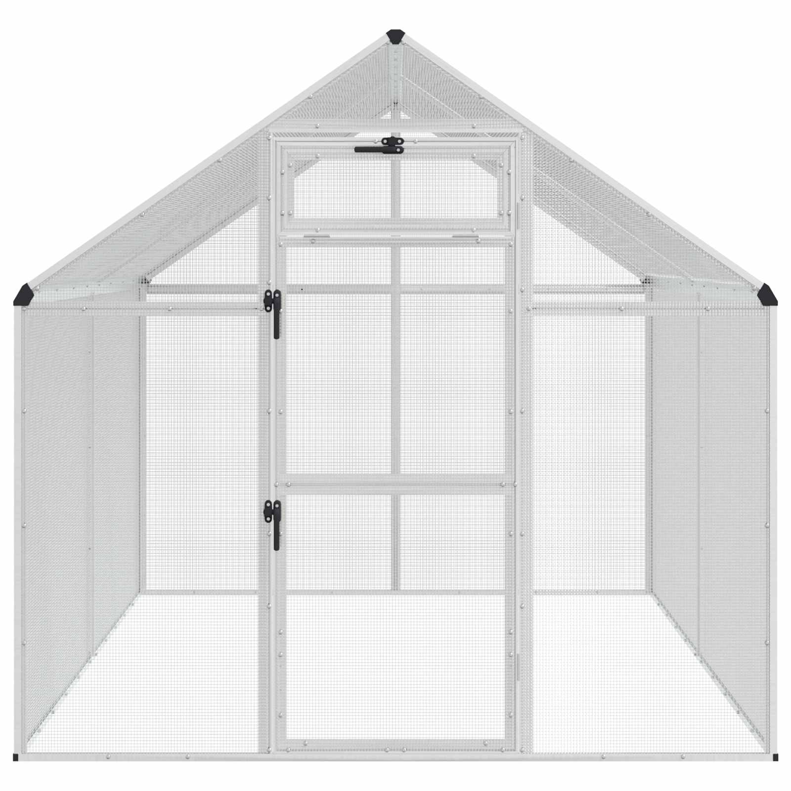 Kavez za ptice Srebrna 181,5 x 221 x 173,5 cm