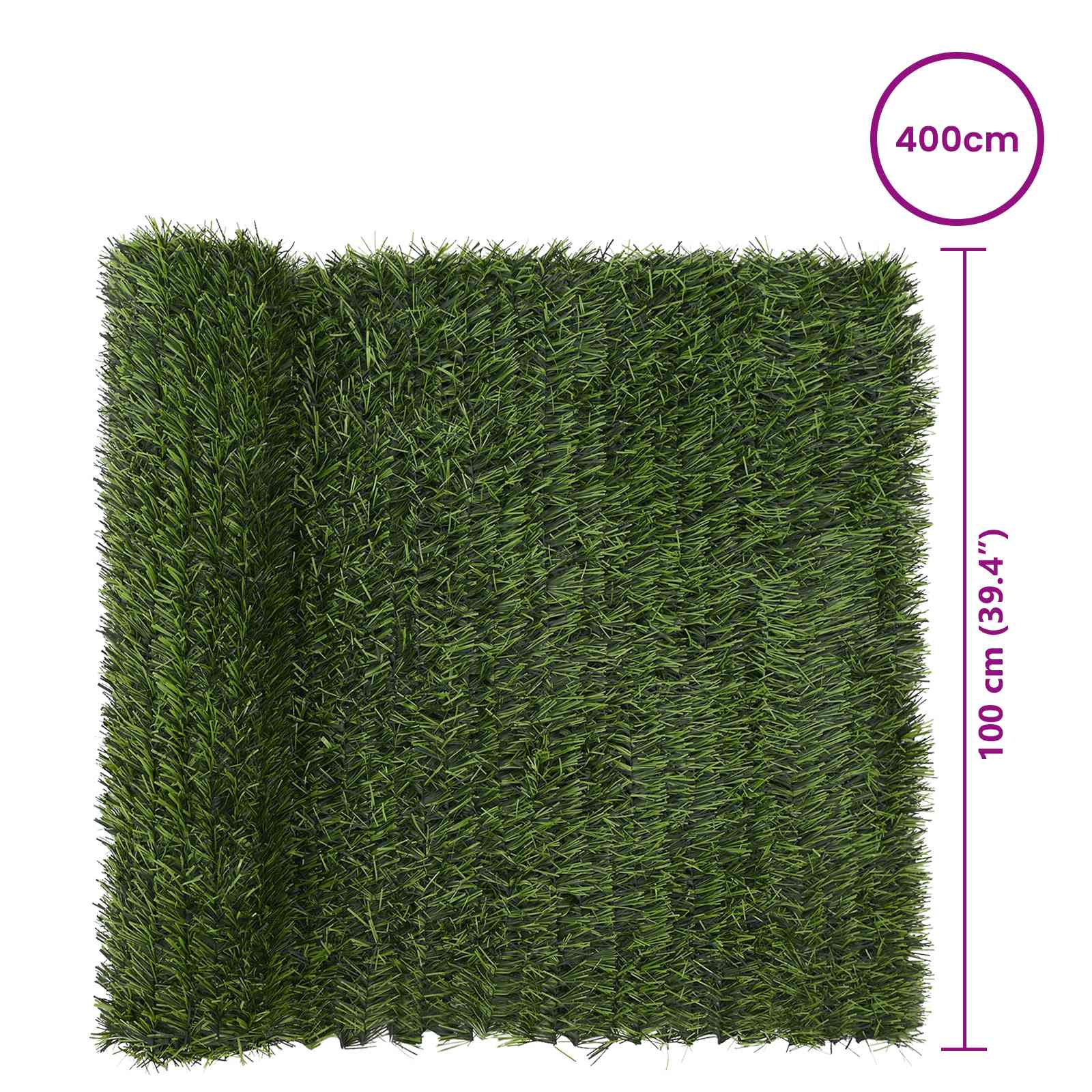 Umjetna ograda Svijetlo zelena 1 x 4 m PVC i čelik