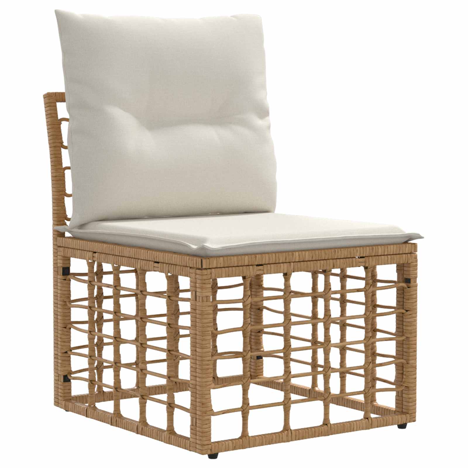 Set vanjskih sofa 11 pcs Prirodna i krema bijela Poliester