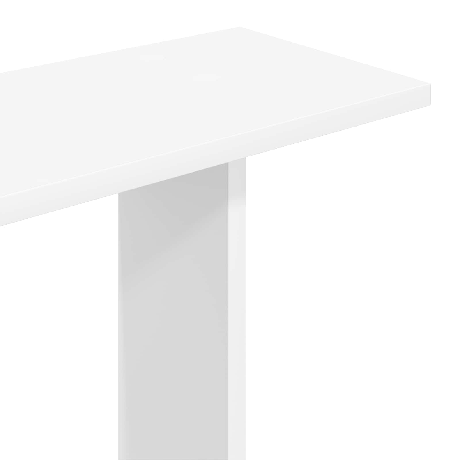 Polica zidna Bijela 100 x 20 x 126 cm Konstruirano drvo