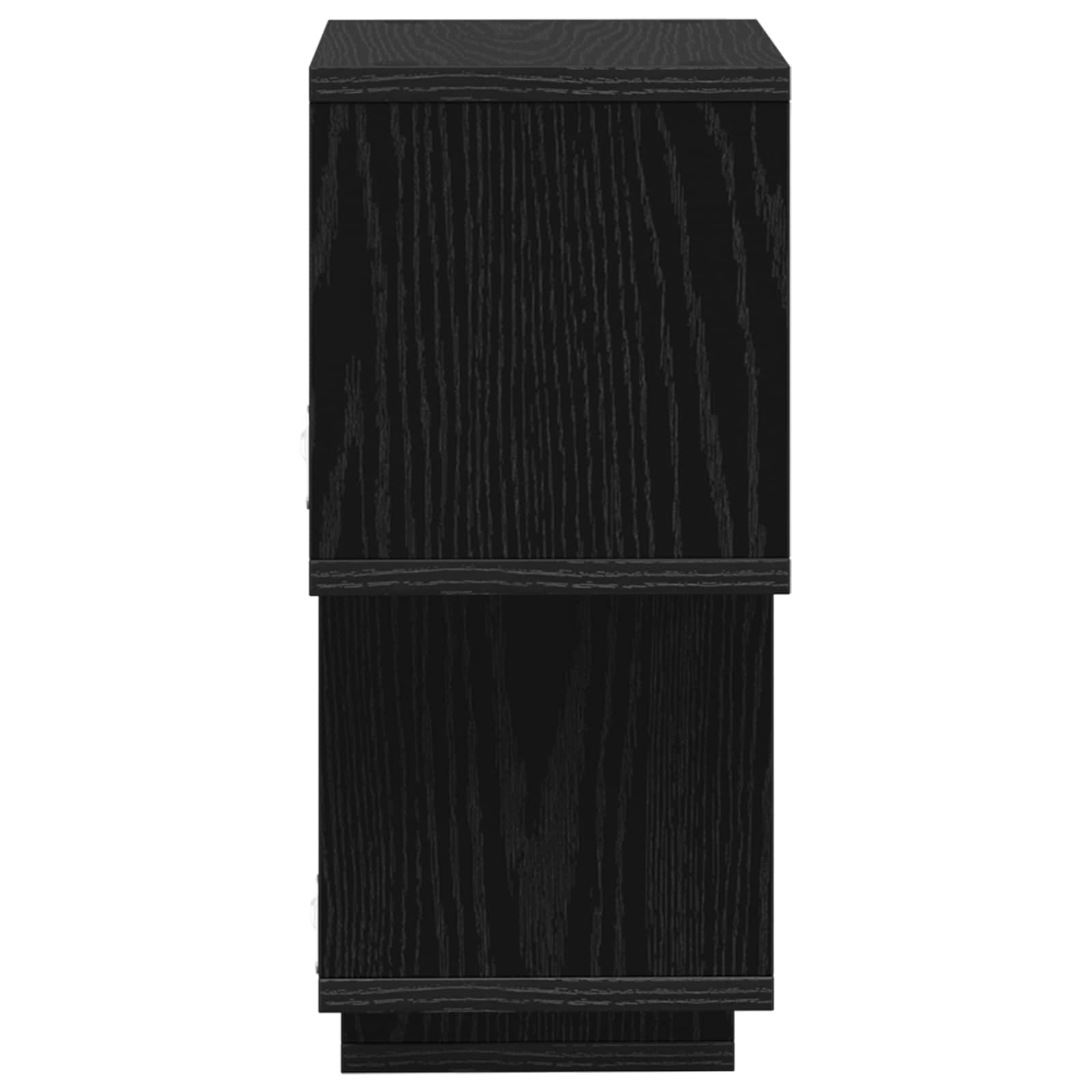 Lebdeća polica Zidna montaža Crna 87 x 20 x 55 cm