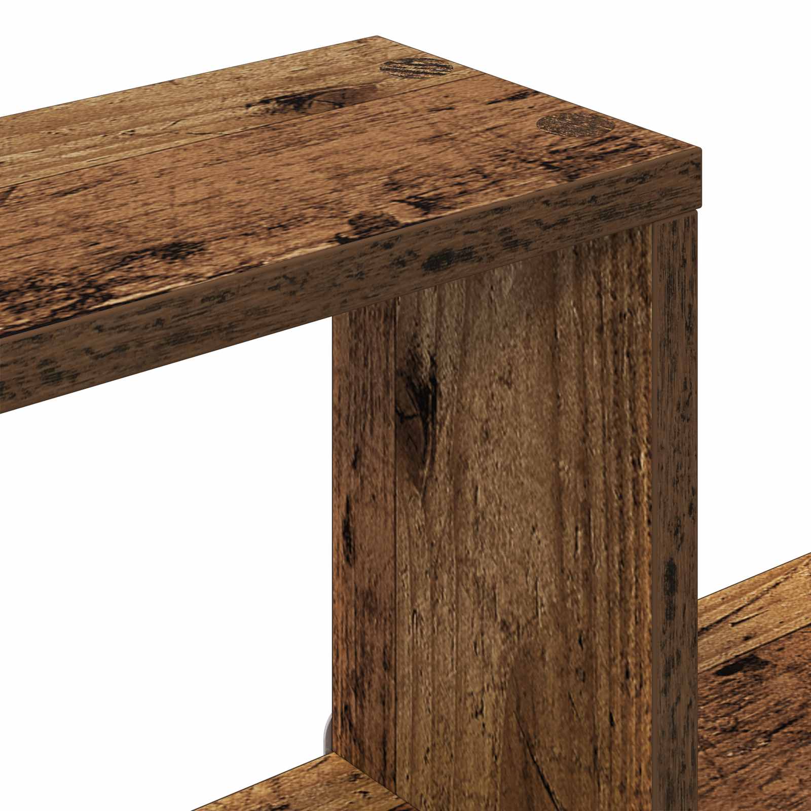Police u obliku zida Zidna montaža Smeđa 64 x 13,5 x 91,5 cm