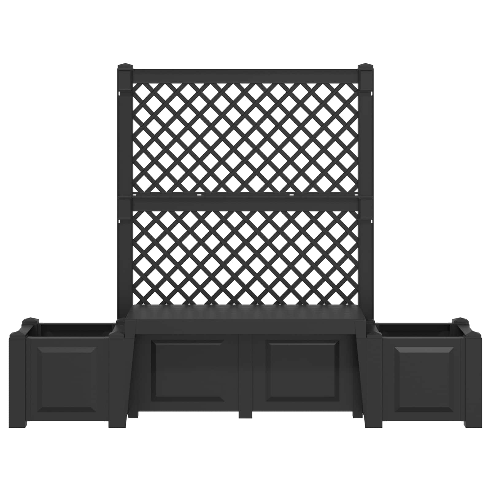 Vrtna klupa Kopenhagen Antracit 173 x 49 x 135,5 cm PP