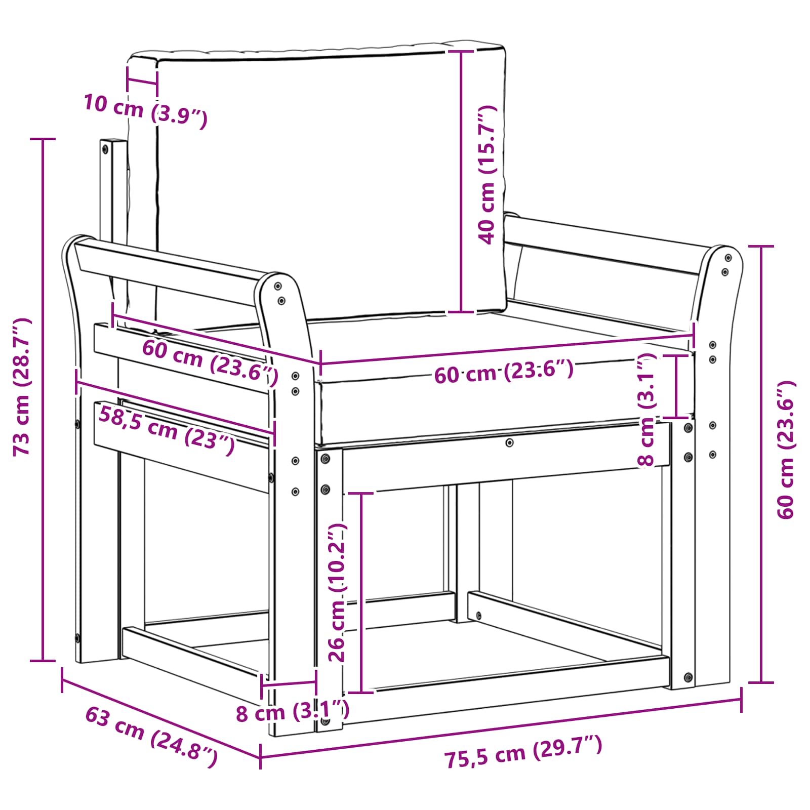 2 Komad Set vanjskih sofa Poliester Bijela i Krem