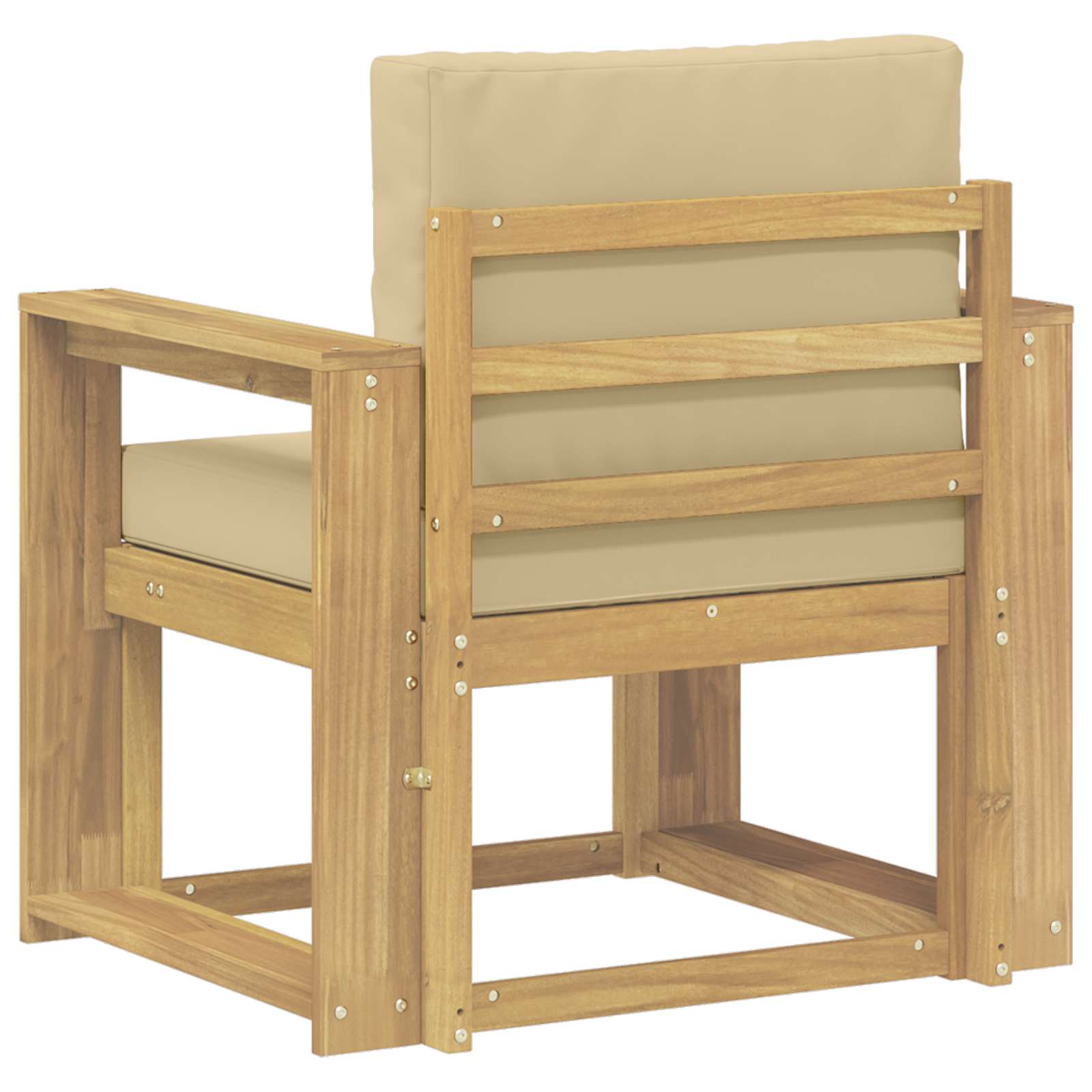 2 Komad Set vanjskih sofa Poliester Bijela i Bež