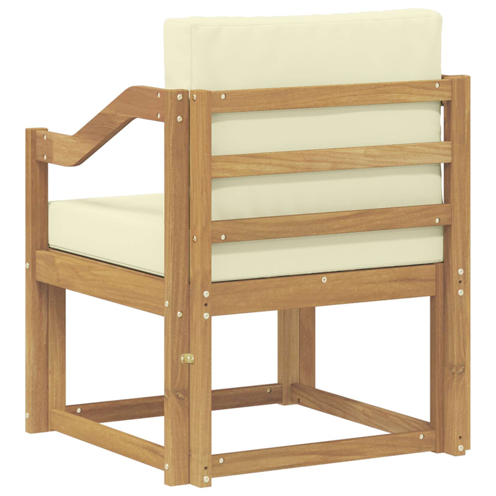 2 Komad Set vanjskih sofa Poliester Bijela i Krem