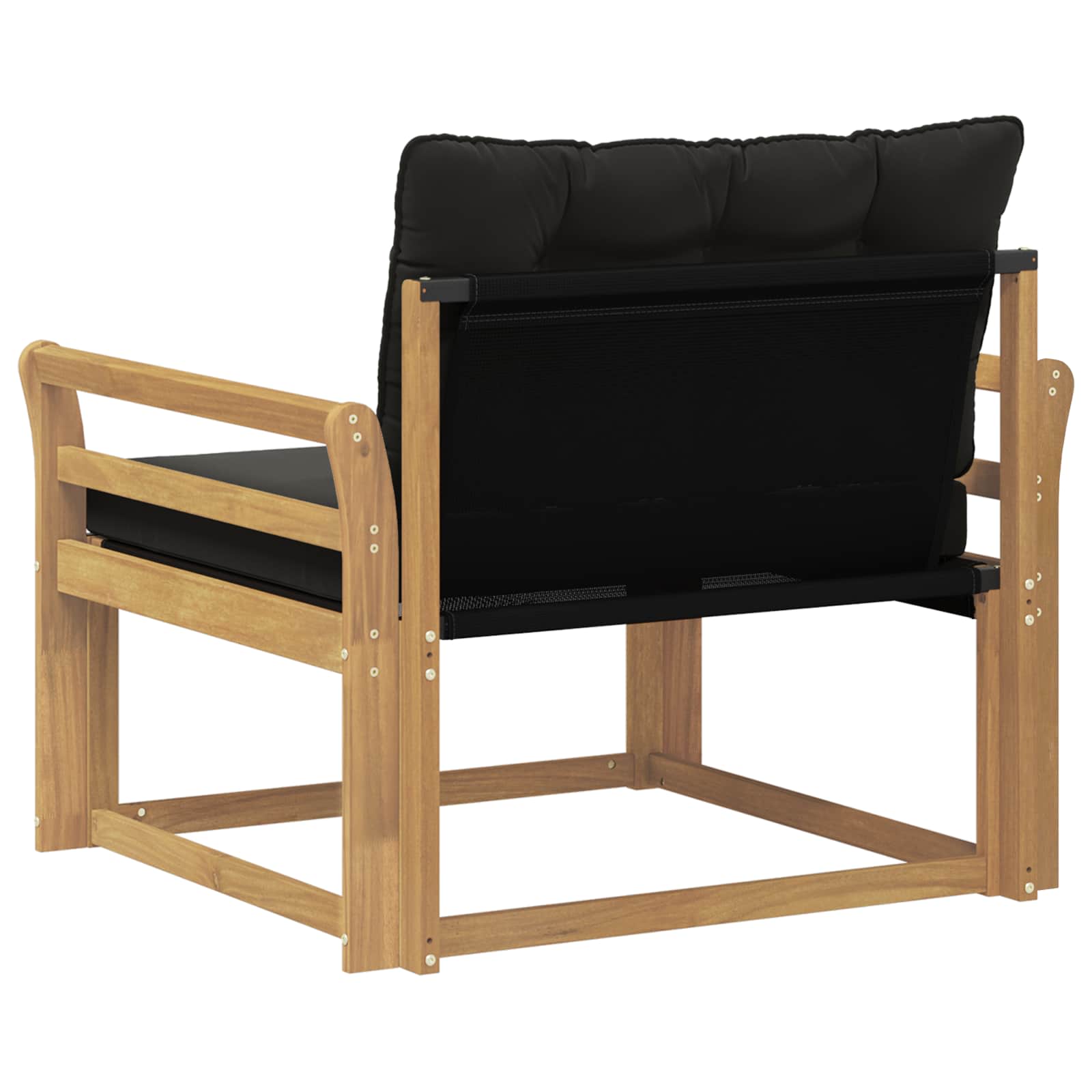 Set vanjskih sofa Čvrsto drvo akacije i Textilene Bijela
