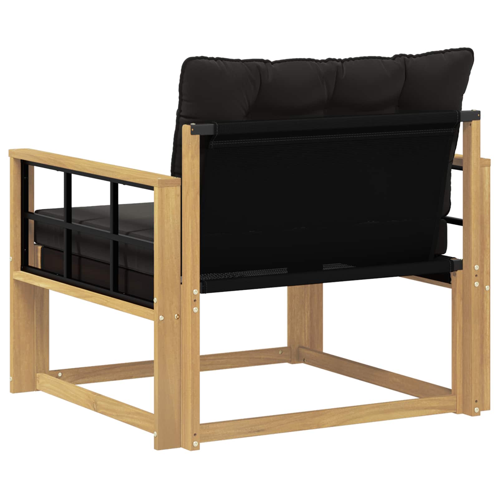 Set vanjskih sofa Čvrsto drvo akacije i Textilene Bijela