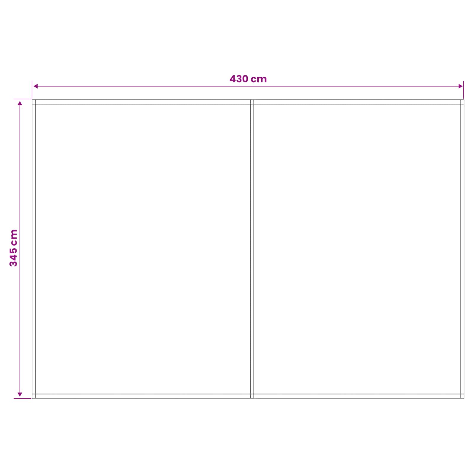 Zamjensko platno za tendu Svjetlosiva 450 × 350 cm Poliester