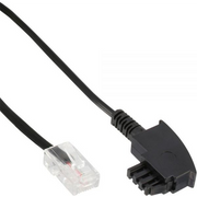 InLine 18520 telefonski kabel 20 m Crno