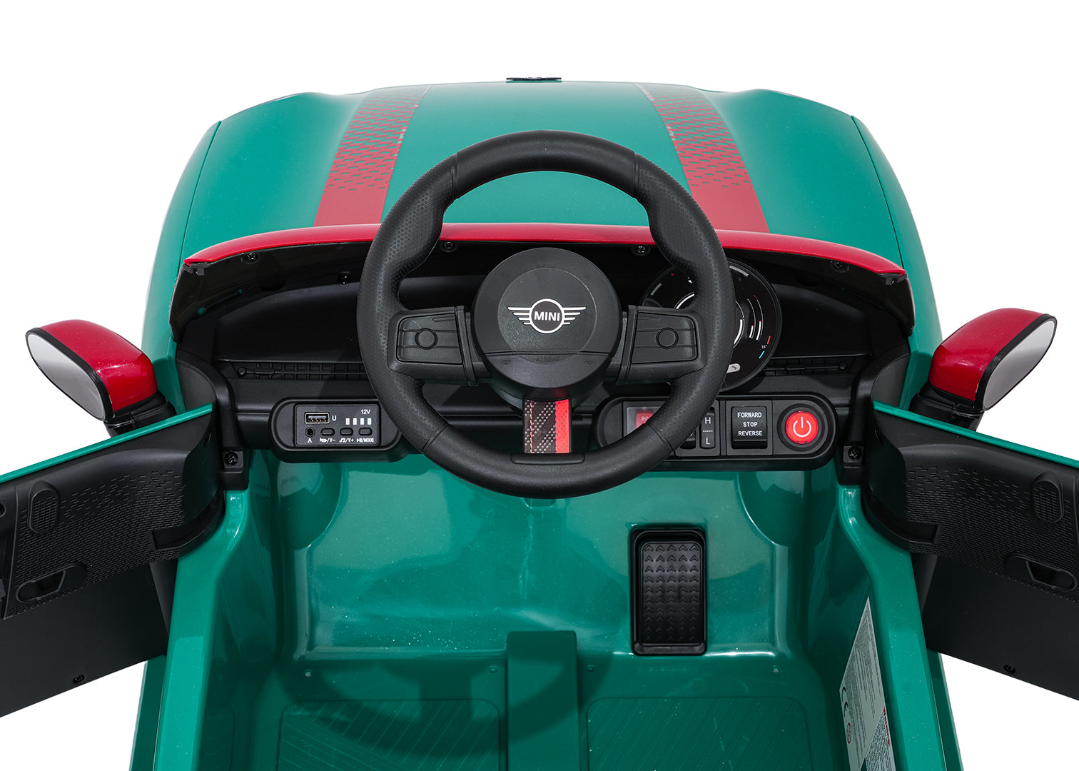 Licencirani auto na akumulator Mini Cooper - zeleni