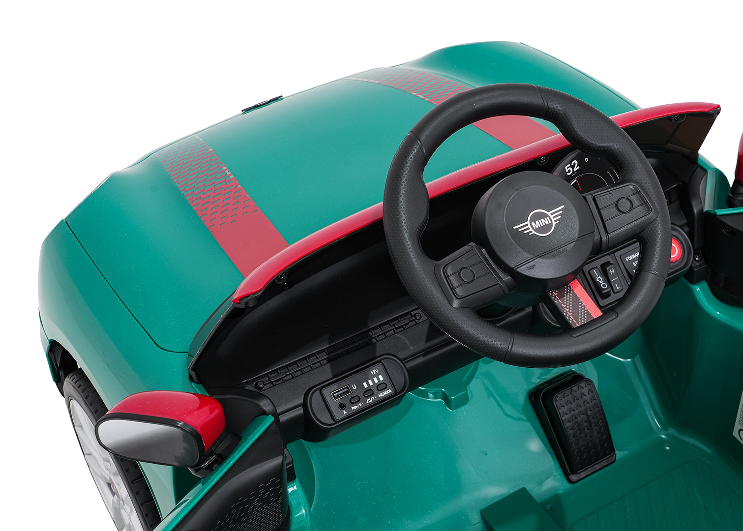 Licencirani auto na akumulator Mini Cooper - zeleni