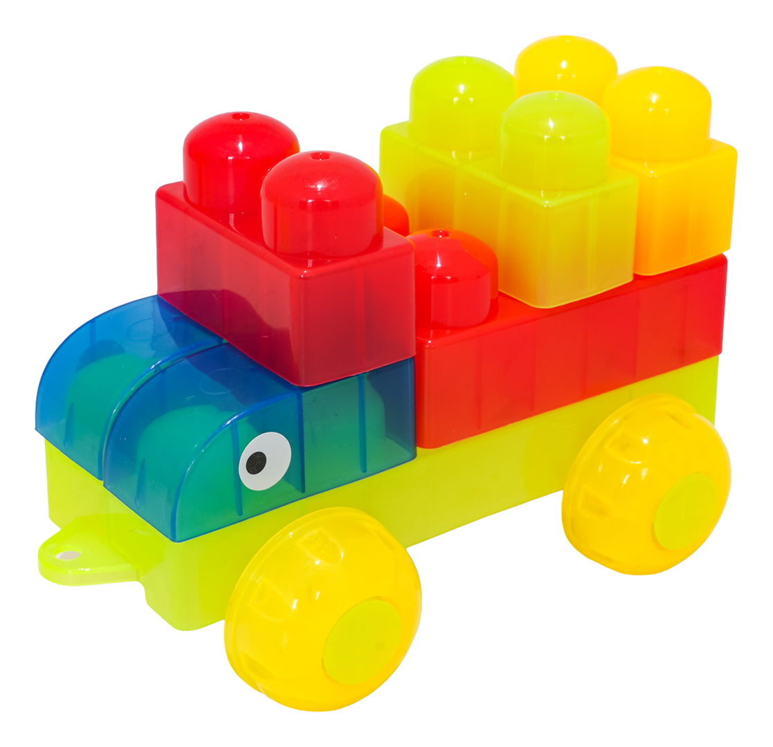 Set kockica za slaganje od GEL blokova sa 88 elemenata - šareni
