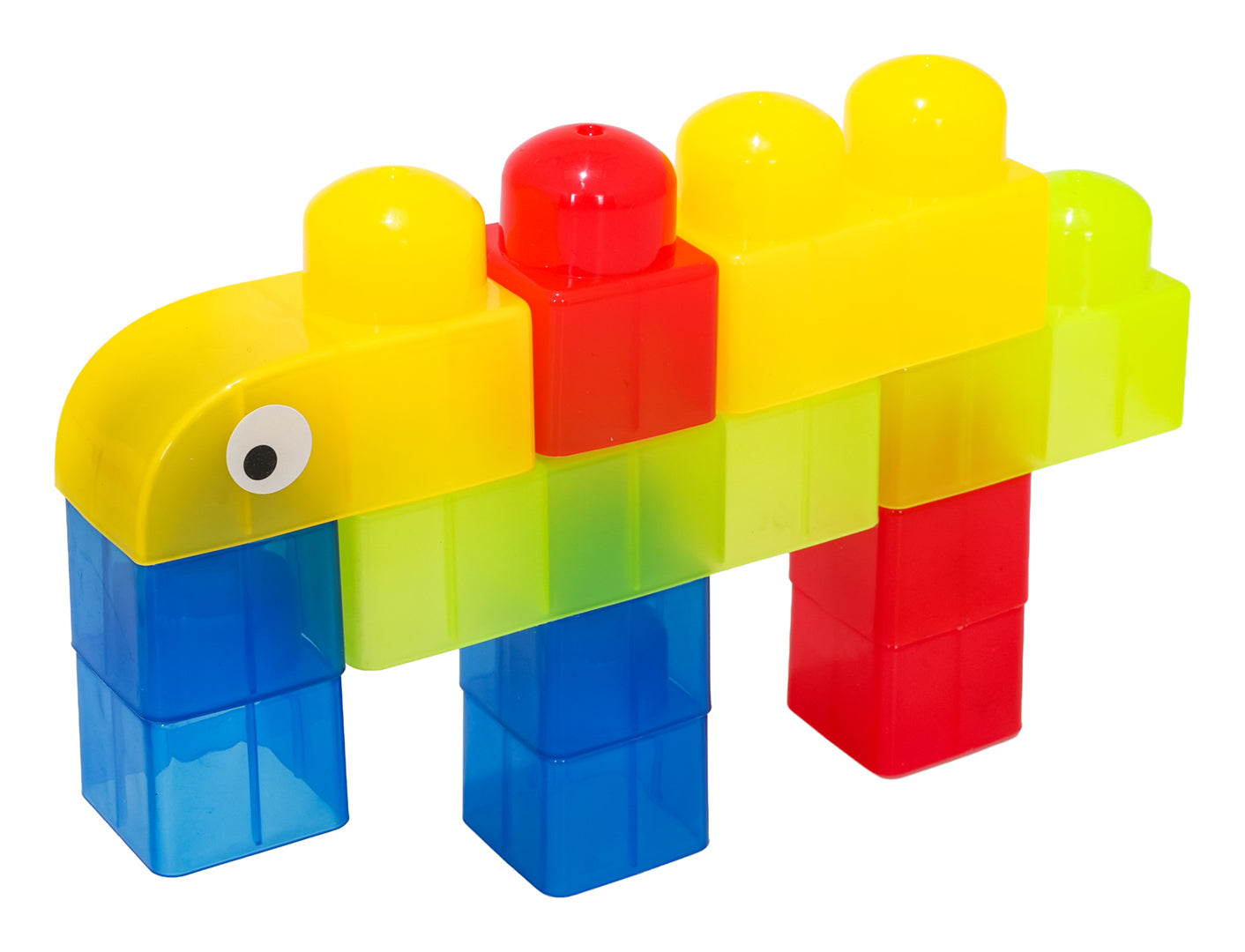 Set kockica za slaganje od GEL blokova sa 88 elemenata - šareni
