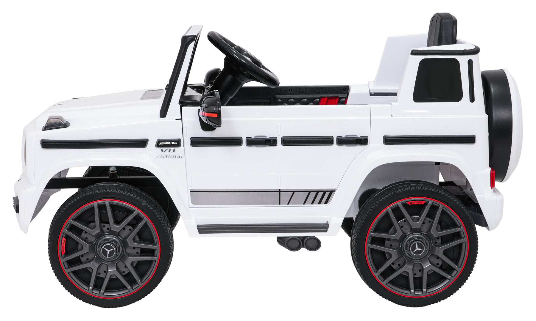 Licencirani auto na akumulator Mercedes G63 AMG LIFT - bijeli