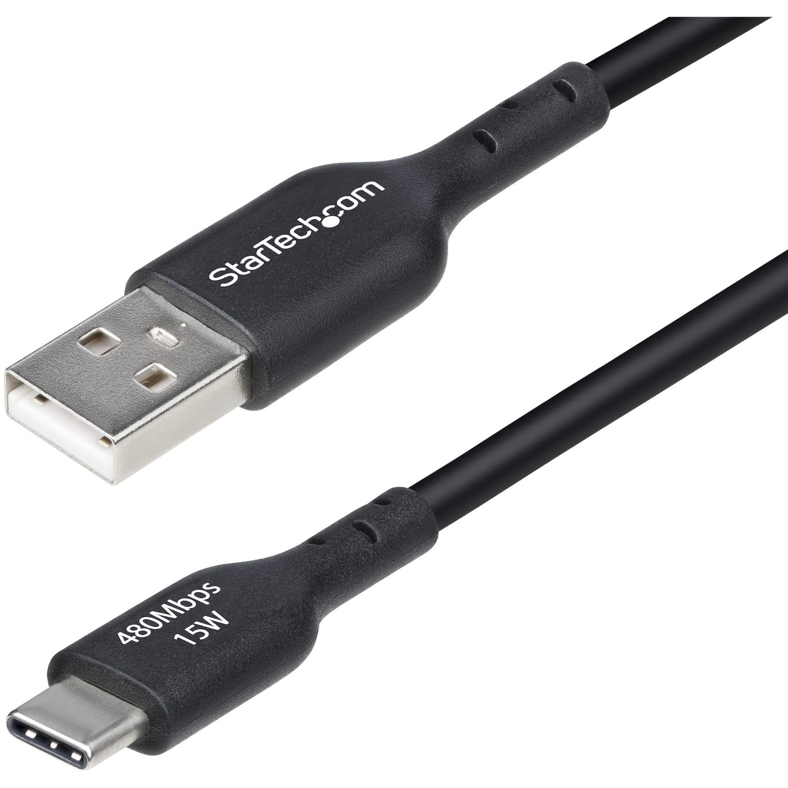 StarTech.com USB2AC15CMBK USB kabel USB 2.0 0,15 m USB A USB C 0,48 Gbit/s 15 W Crno