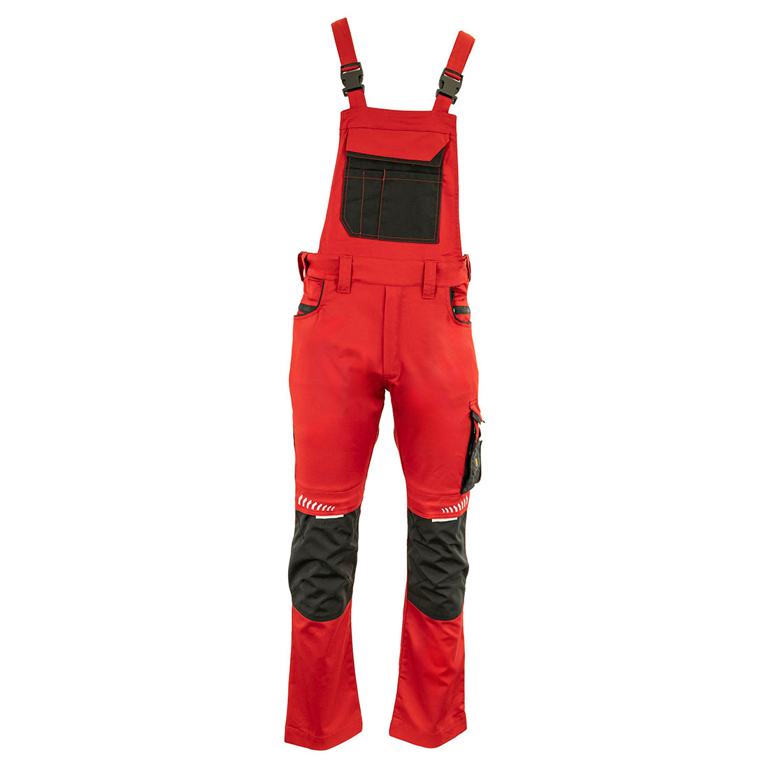 Radne farmer hlače PACIFIC FLEX crvene