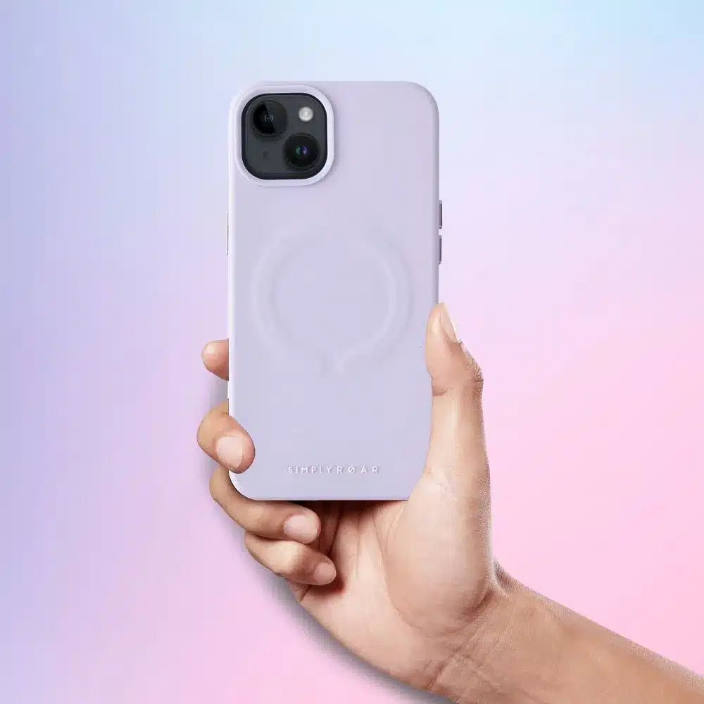 Roar kožna Mag Case maska kompatibilna s MagSafeom – za iPhone 12 Pro ljubičasta