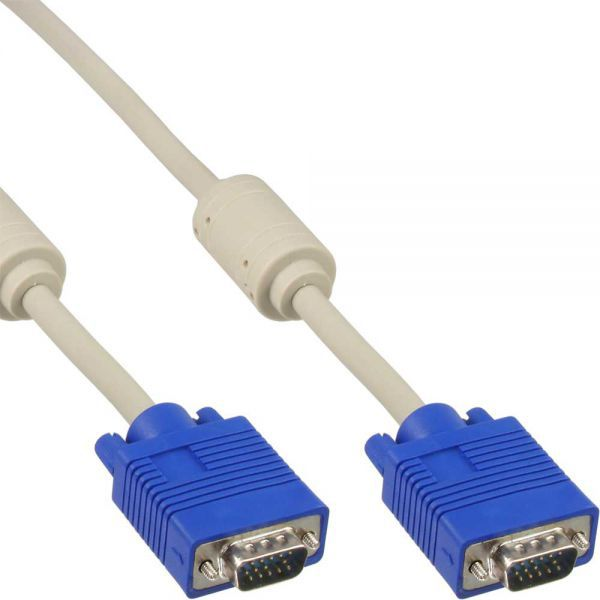 InLine 17702 VGA kabel 1 m VGA (D-Sub) Bež