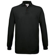 MAJICA DUGI RUKAVI B&C SAFRAN POLO LSL 180G CRNA 2XL * DO ISTEKA ZALIHA