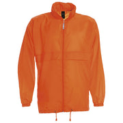VJETROVKA S KAPULJAČOM ZIP UNISEX B&C SIROCCO NARANČASTA 2XL