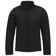 JAKNA ZIP MUŠKA B&C HOODED SOFTSHELL CRNA M