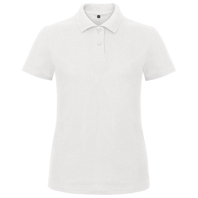 MAJICA KRATKI ROKAVI POLO B&C ID.001/WOMEN 180G BELA XS