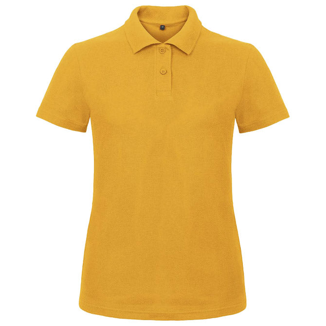 MAJICA KRATKI RUKAVI POLO B&C ID.001/WOMEN 180G ZLATNO ŽUTA M