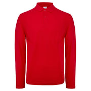 MAJICA DOLGI ROKAVI POLO B&C ID.001 LSL 180G RDEČA S