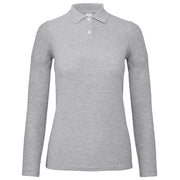 MAJICA DUGI RUKAVI POLO B&C ID.001 LSL/WOMEN 180G SVIJETLO SIVA XL