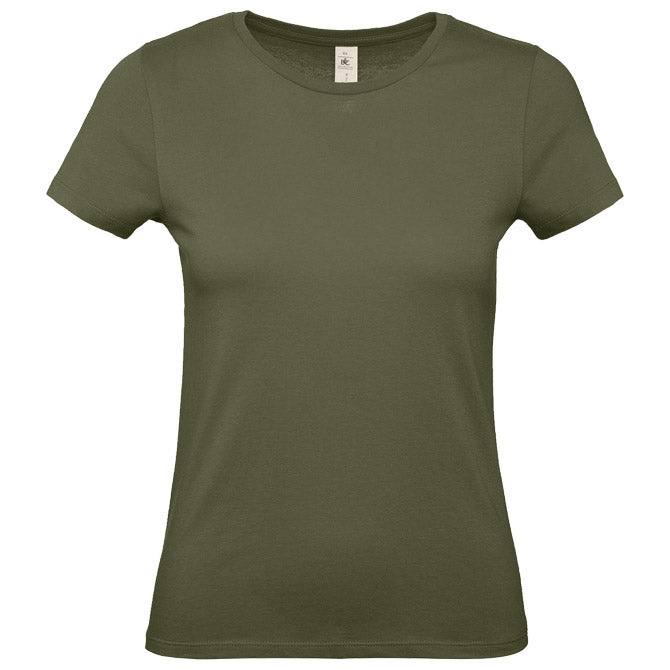 MAJICA KRATKI ROKAVI B&C #E150/WOMEN OLIVNO ZELENA M