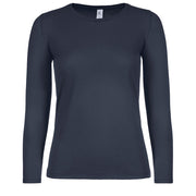 MAJICA DOLGI ROKAVI B&C #E150WOMEN LSL TEMNO MODRA S