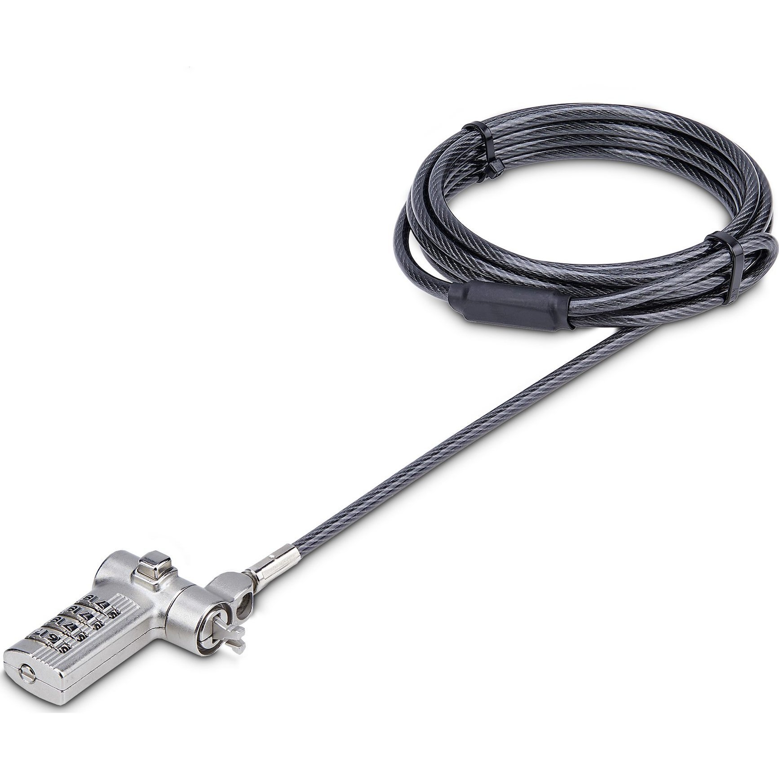 StarTech.com UNIVC4D-LAPTOP-LOCK kabelske brave Crno, Srebro 2 m