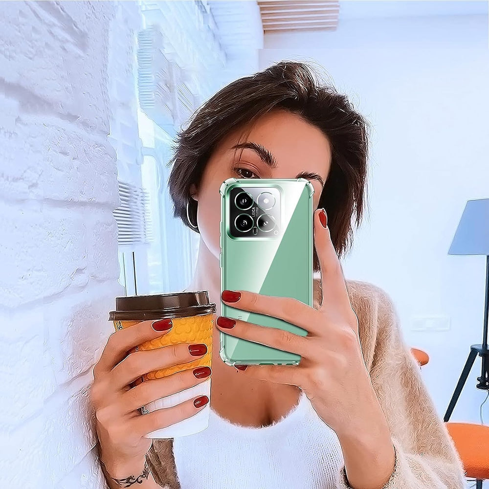 Techsuit Shockproof Clear Silicone prozirna maskica otporna na udarce za Xiaomi 14 Pro