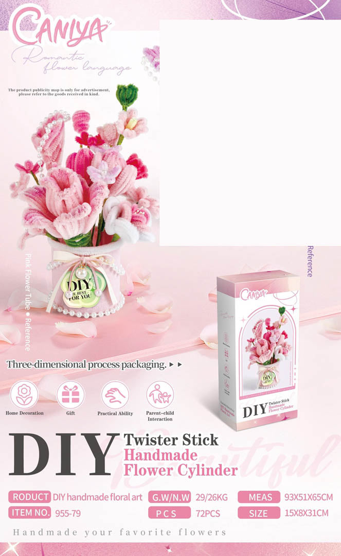 DIY Soft Flower Set Pink Bouquet