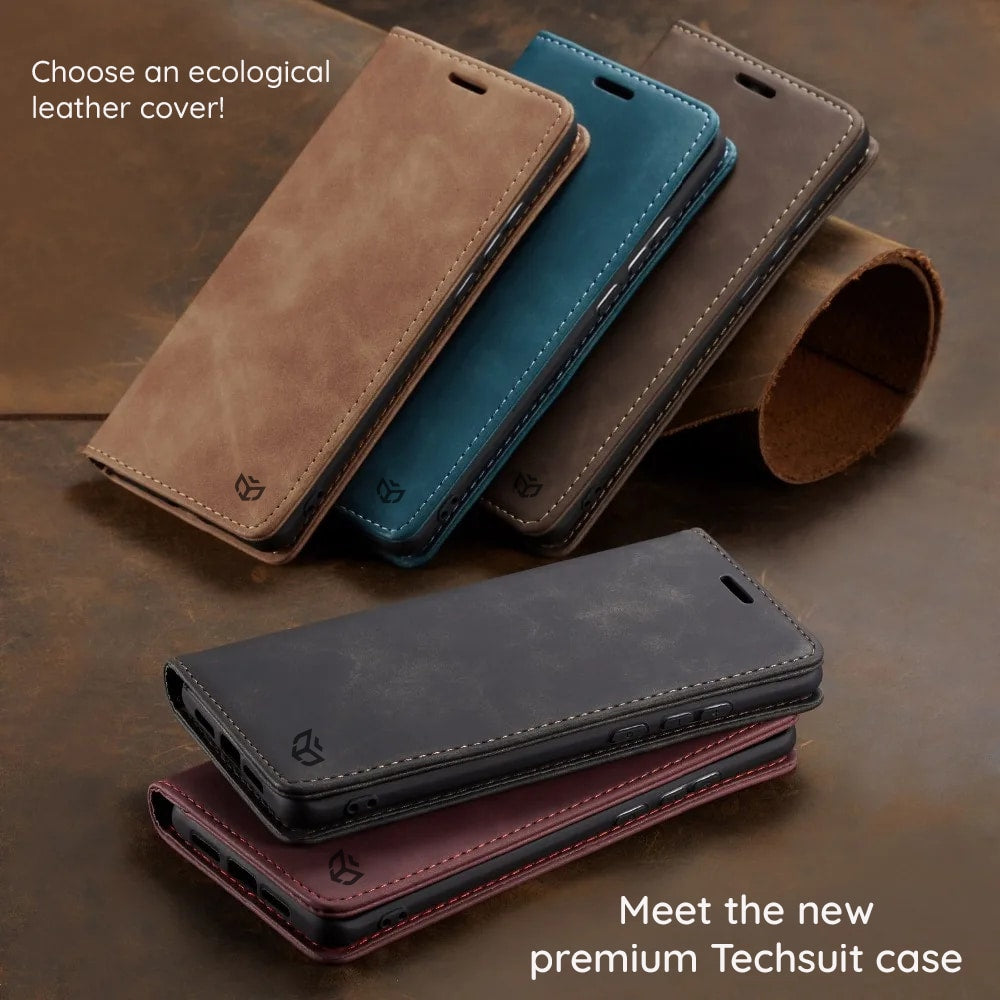 Techsuit Confy Cover preklopna futrola za Honor 200 – crna