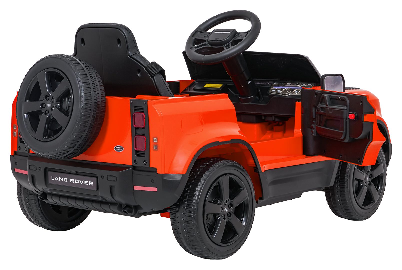 Licencirani auto na akumulator Land Rover Defender 4x4 - narančasti