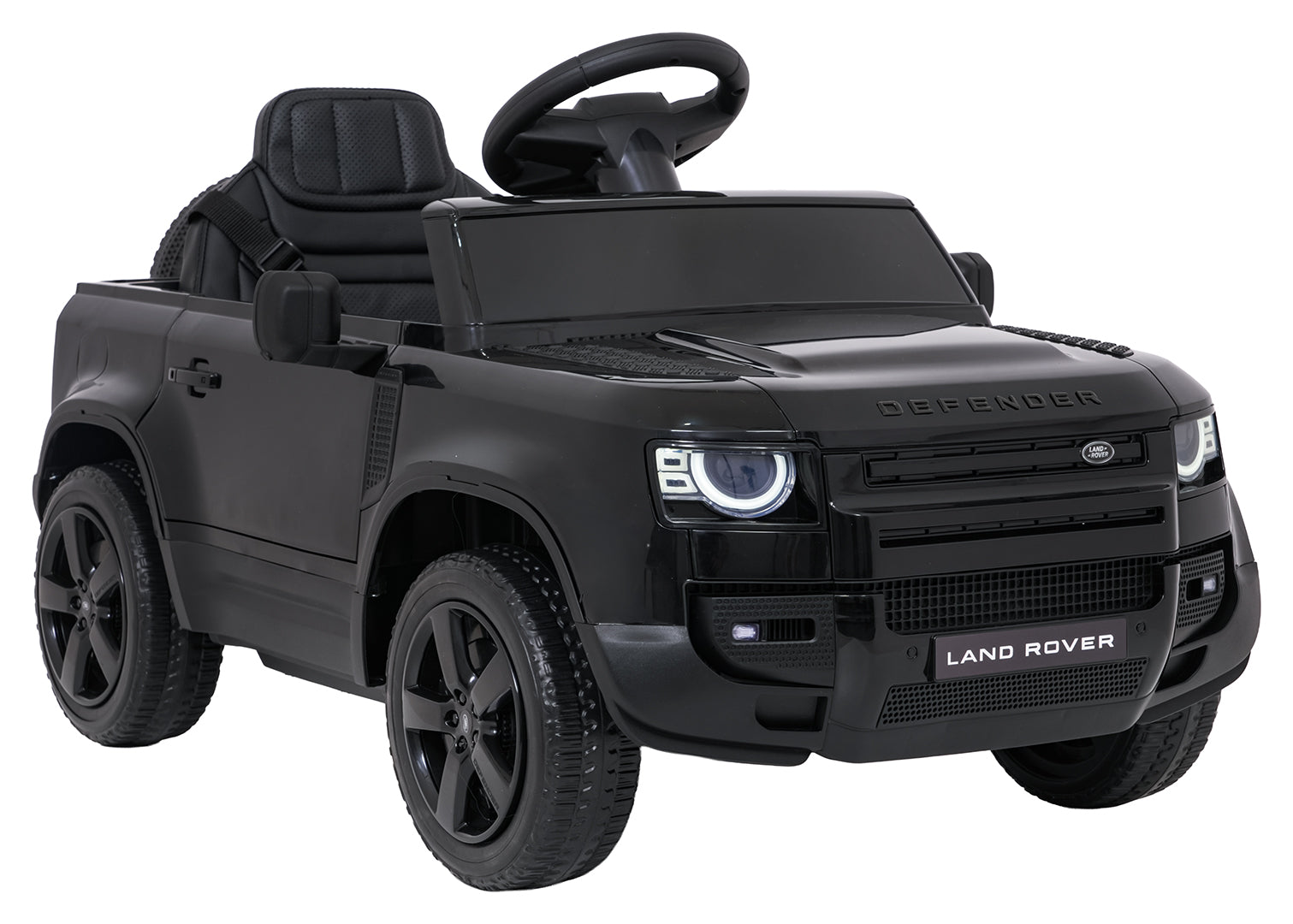 Licencirani auto na akumulator Land Rover Defender 4x4 - crni