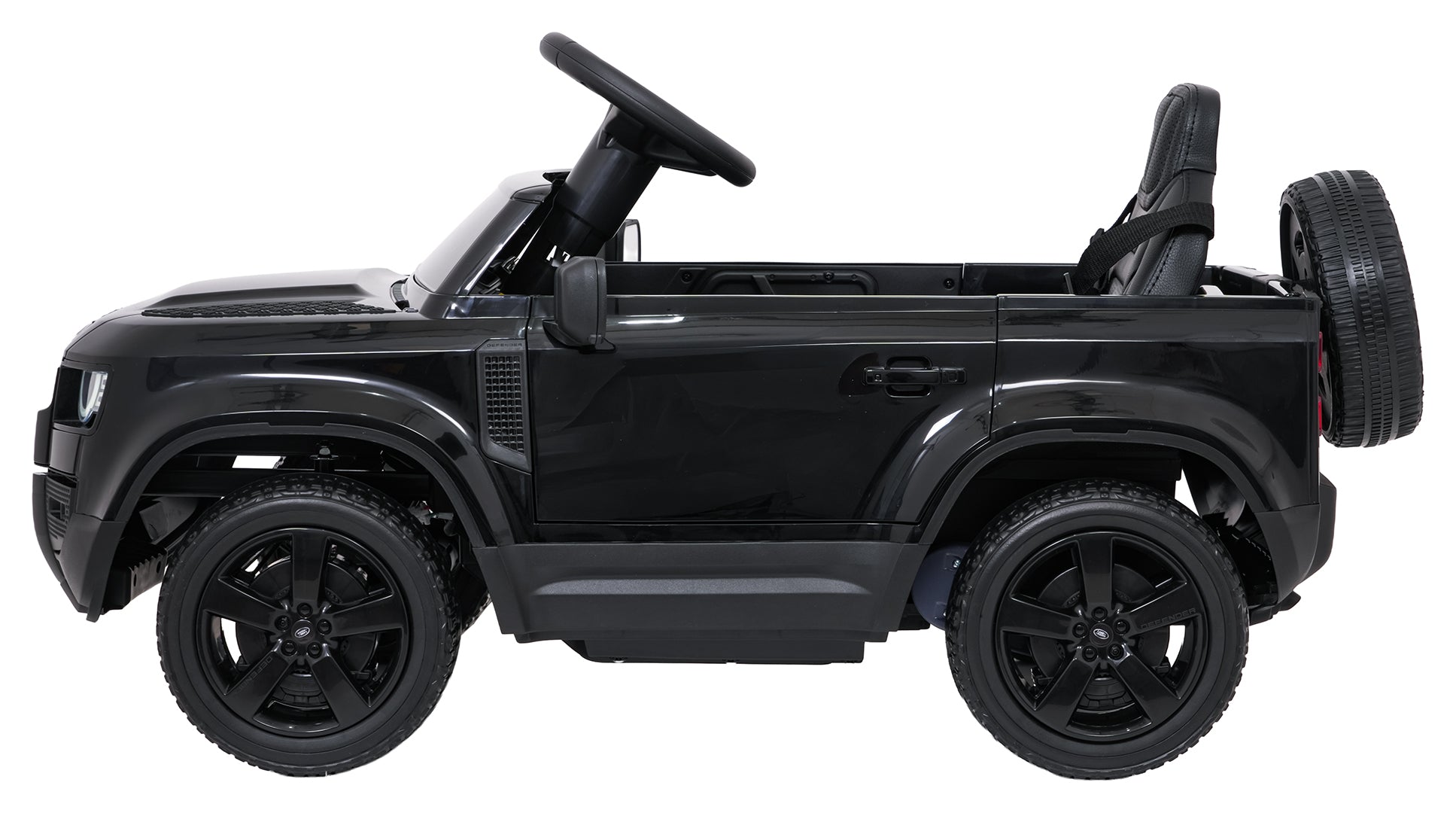 Licencirani auto na akumulator Land Rover Defender 4x4 - crni